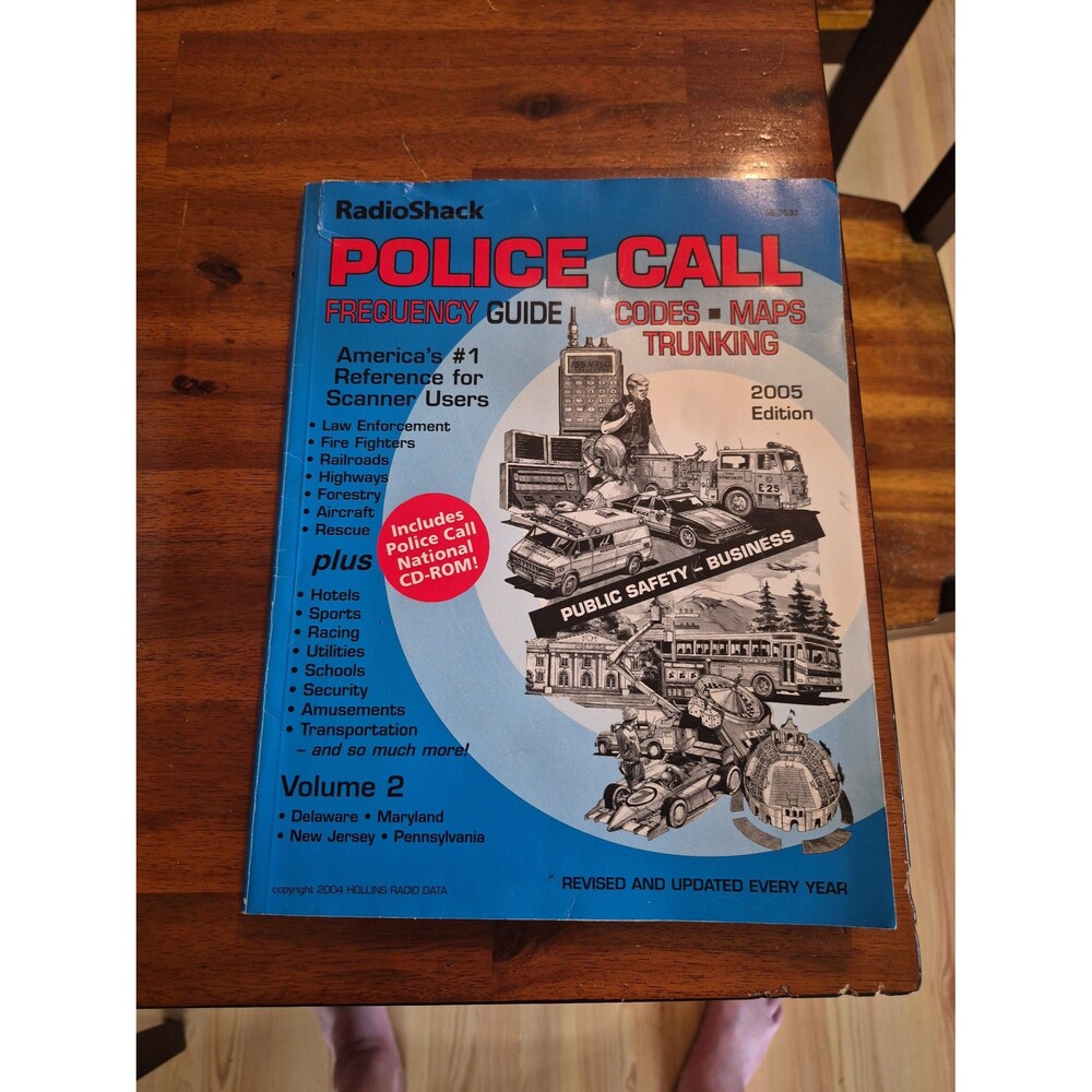 Radio Shack Police Call Frequency Guide- Blue Cover (2005)